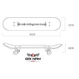 Ván trượt Skateboard nhập khẩu mặt nhám DNS01 (Mặt nhám)