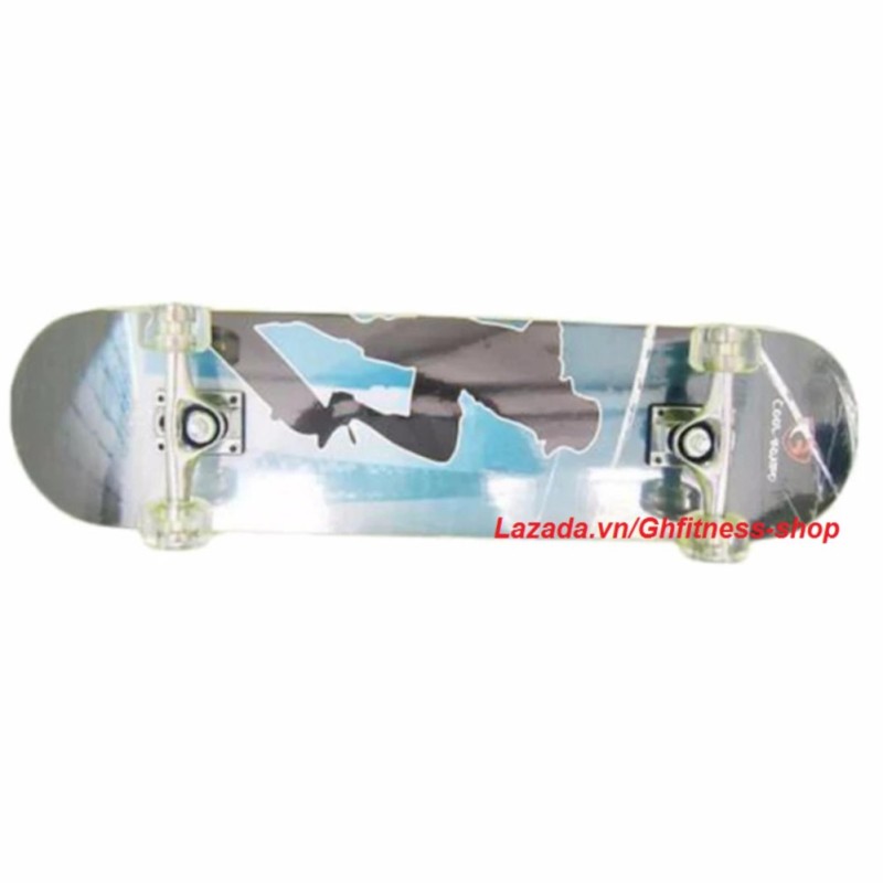 Ván trượt thể thao Skateboard cỡ lớn bánh cao su trong + KAMA