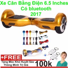 Xe cân bằng điện 6.5 inches Có bluetooth 2017(gold) + Tặng Móc Khoá Huyết Sáo Thông Minh