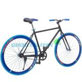 Xe đạp Fixed Gear Single (Đen phối xanh) - SAMSUNG CONNECT