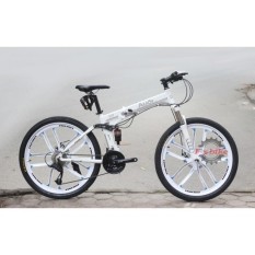 Mua Xe đạp gấp Audi Q7 Khung hợp kim nhôm nhẹ không rỉ, bộ chuyển động 27 tốc độ, vành đúc chắc chắn, giảm sóc dầu trước