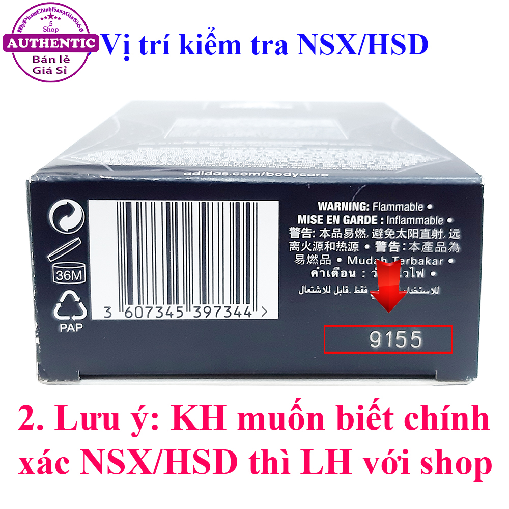 NƯỚC HOA NAM ADIDAS 100ML
