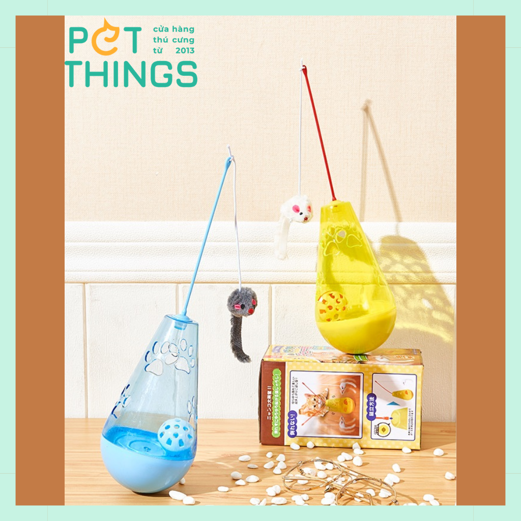 Toys with a fishing rod for cats