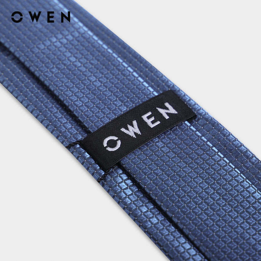 OWEN - Cà vạt CV232640 màu Xanh chất liệu Polyester
