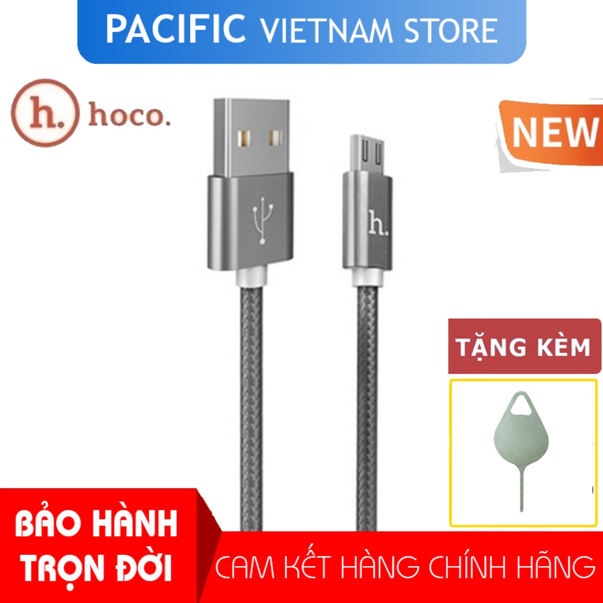 Cáp Sạc Nhanh HOCO X2 Android MicroUSB dây dù 2019 NEW - Tặng Que Chọc Sim Pacific