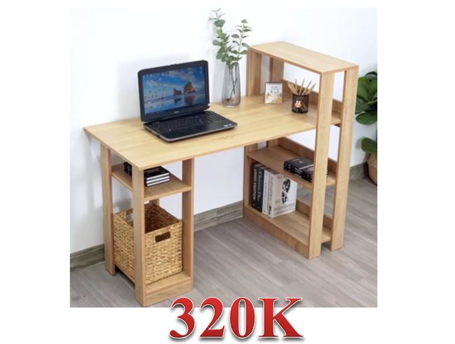 Bàn Làm Việc Kết Hợp Kệ Sách