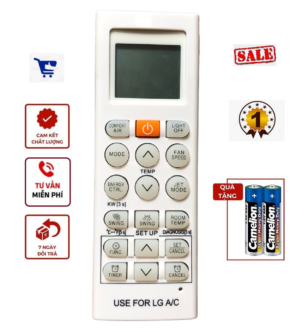 Điều khiển máy lạnh lg dùng cho máy lạnh lg akb74955602 - đầu bấm máy lạnh lg hàng tốt