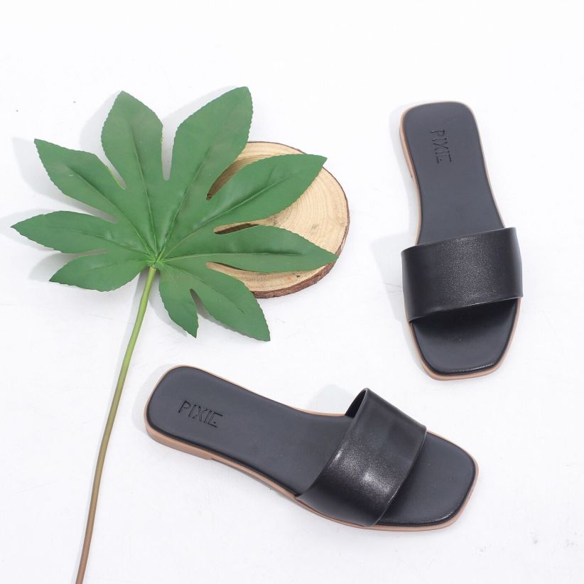 Dép Nữ Mũi Vuông Bản Ngang Pixie X447 giá rẻ