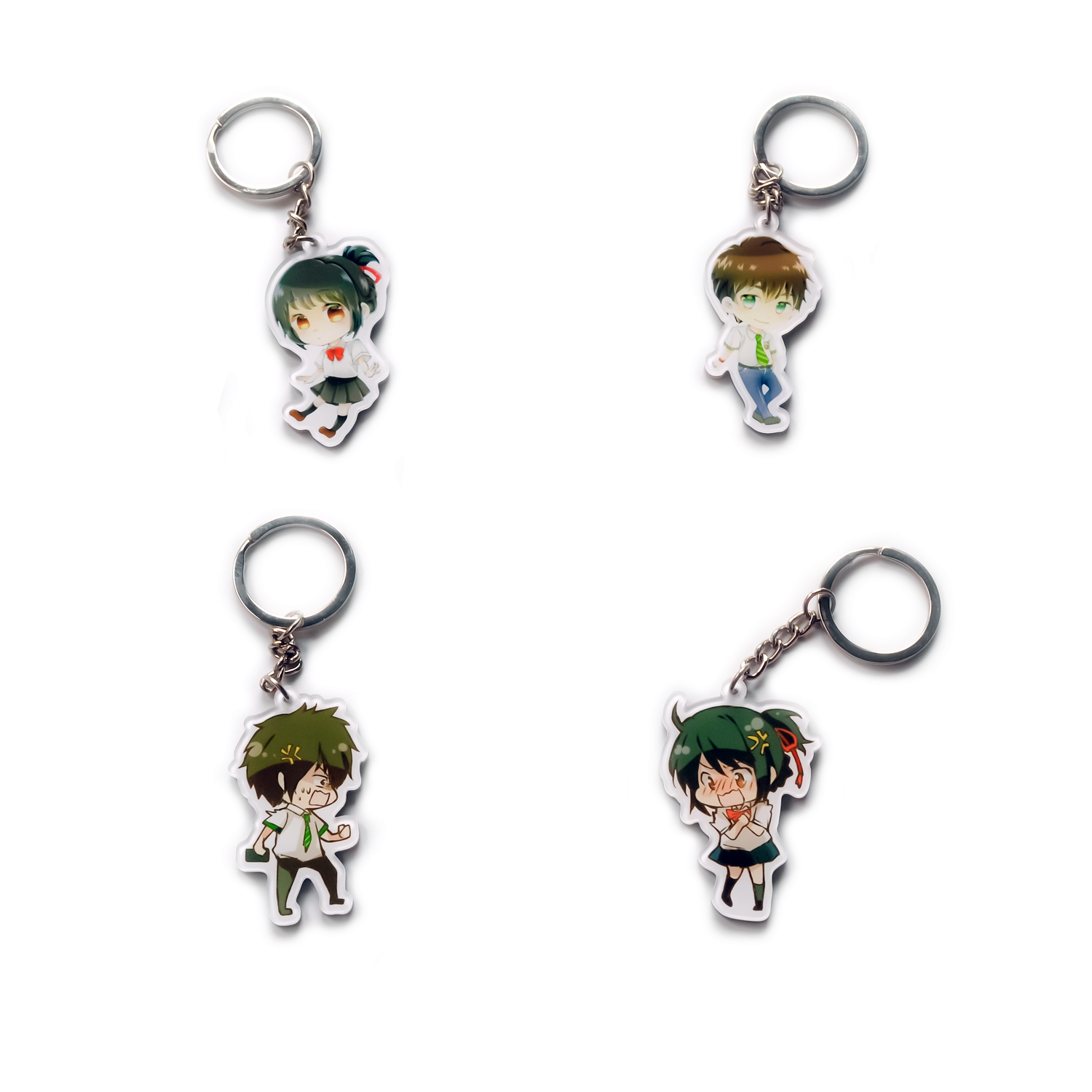 [thanh lý bán lỗ] Móc khóa Anime Acrylic Mica Chibi - Your Name [PKA] [KS18]