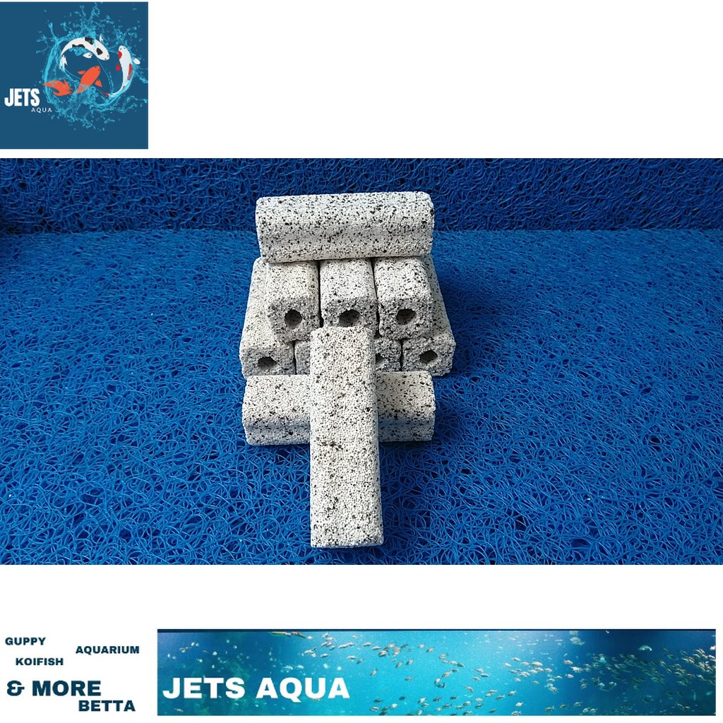 Combo 10 thanh sứ Keyrsin 10x3cm lọc nước hồ cá.