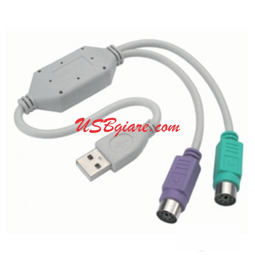 CÁP CHUYỂN USB SANG PS2 CHO CHUỘT VÀ BÀN PHÍM