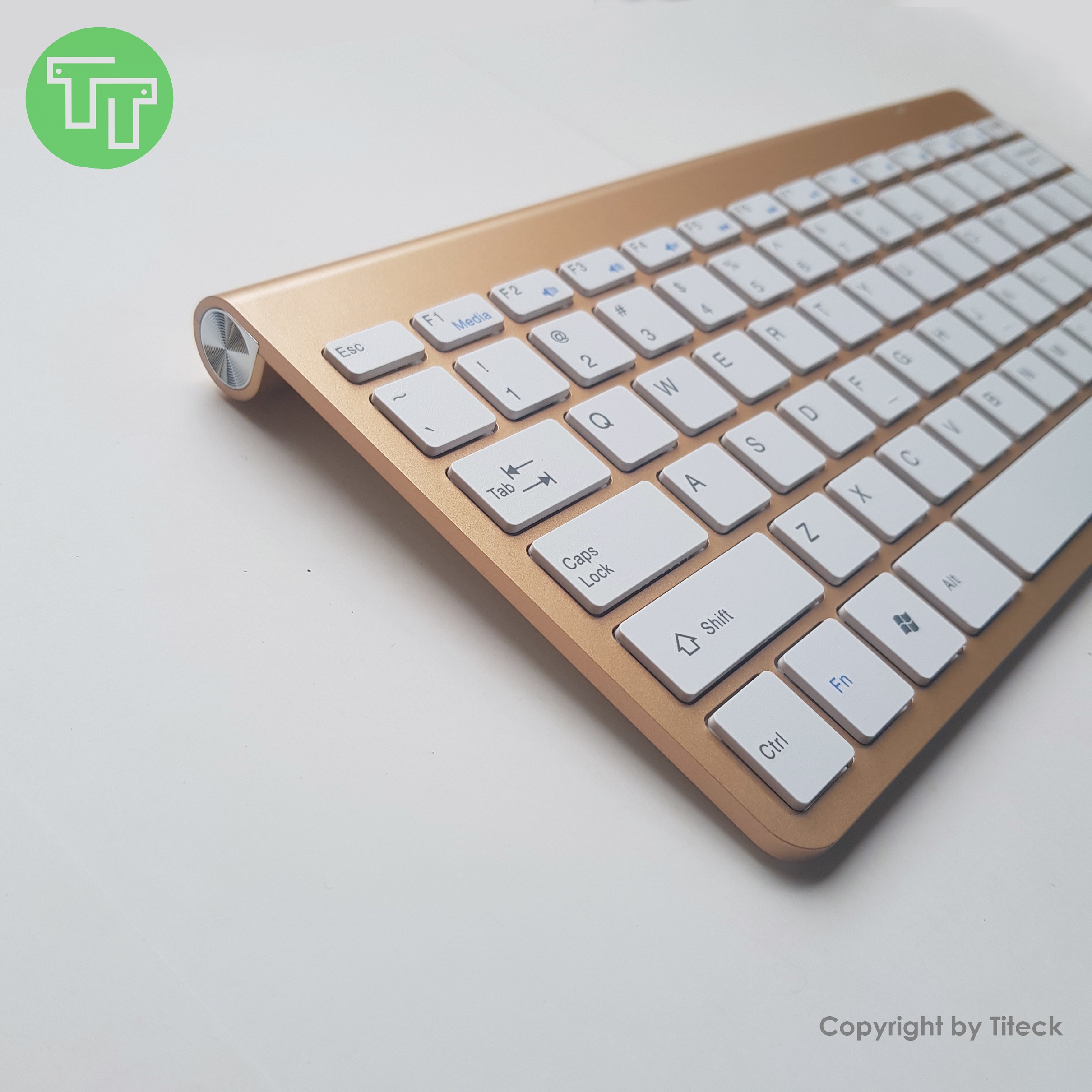 Bàn phím không dây cao cấp dùng cho laptop, PC, Smart TV tăng kèm miếng phủ silicon bảo vệ chống nước, bụi bẩn