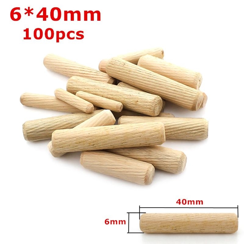 Chốt Gỗ Cao Cấp Hạt Nút Gỗ Tròn 6mm 8mm 10mm