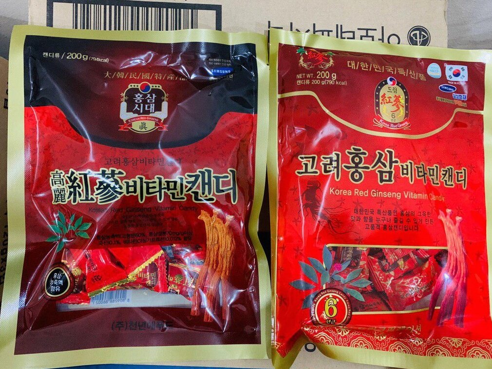 KẸO HỒNG SÂM HÀN QUỐC CÓ ĐƯỜNG