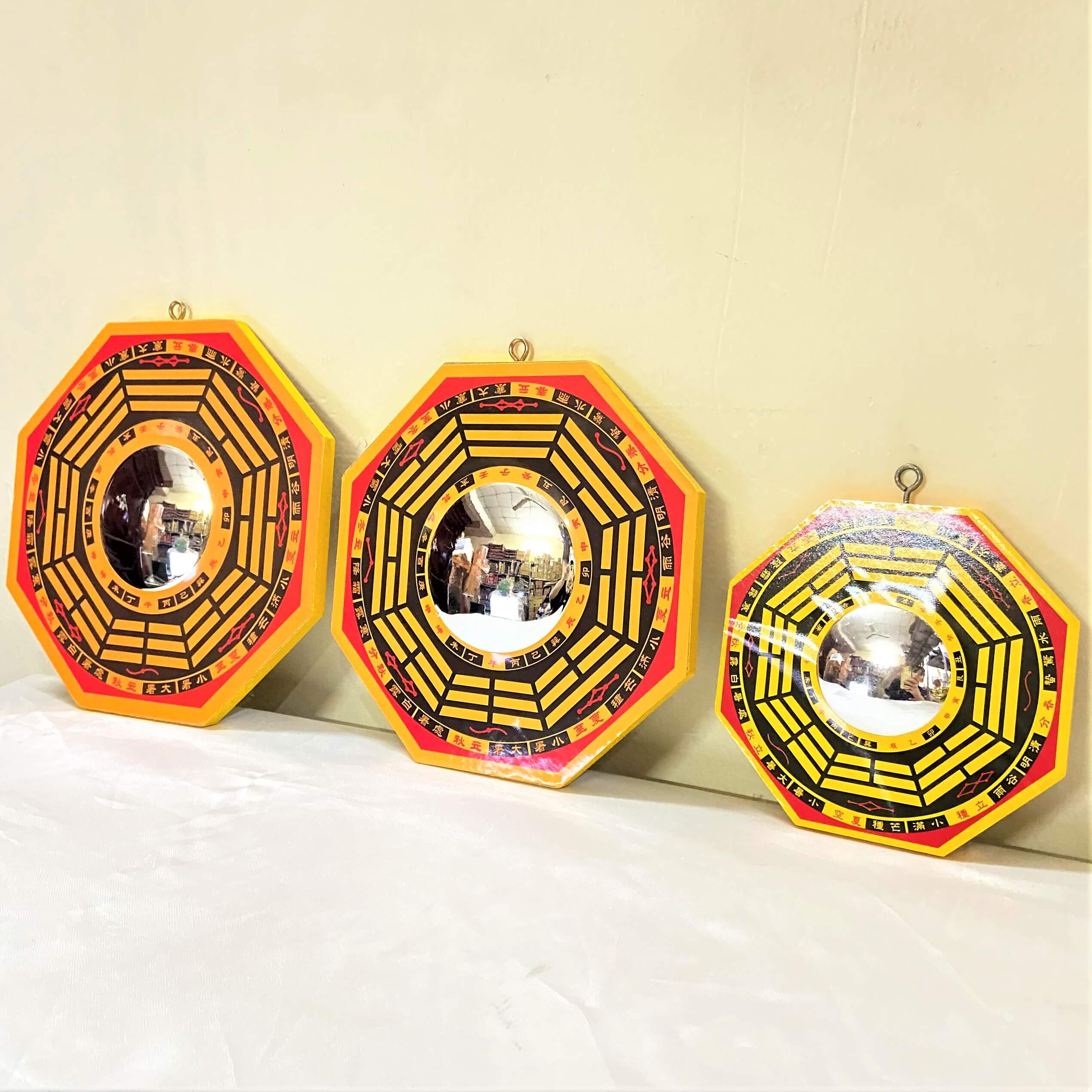 Gương Bát Quái Lồi Phong Thủy 3 Size