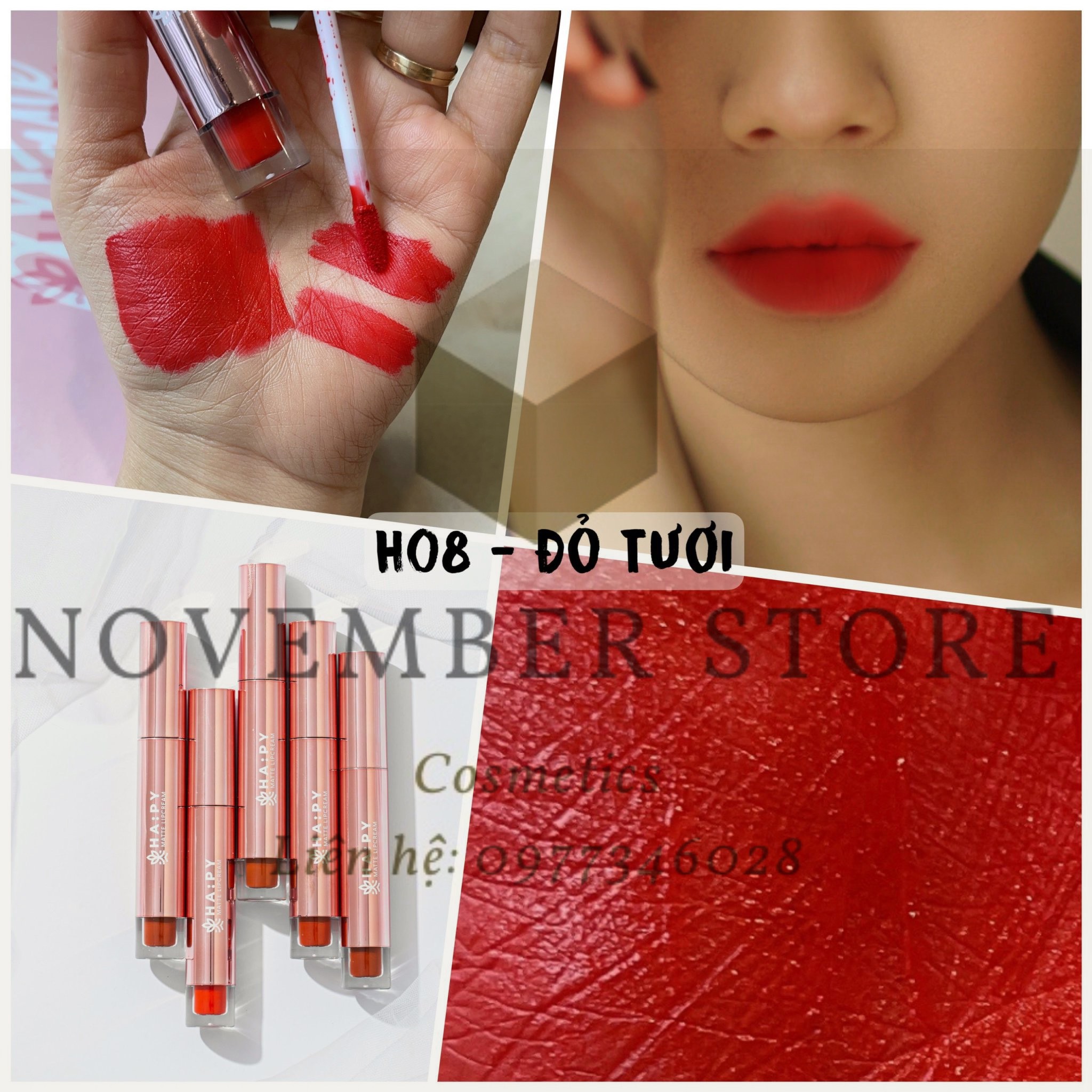 [ NEW ] Son Kem Lì Happy Matte Lipcream