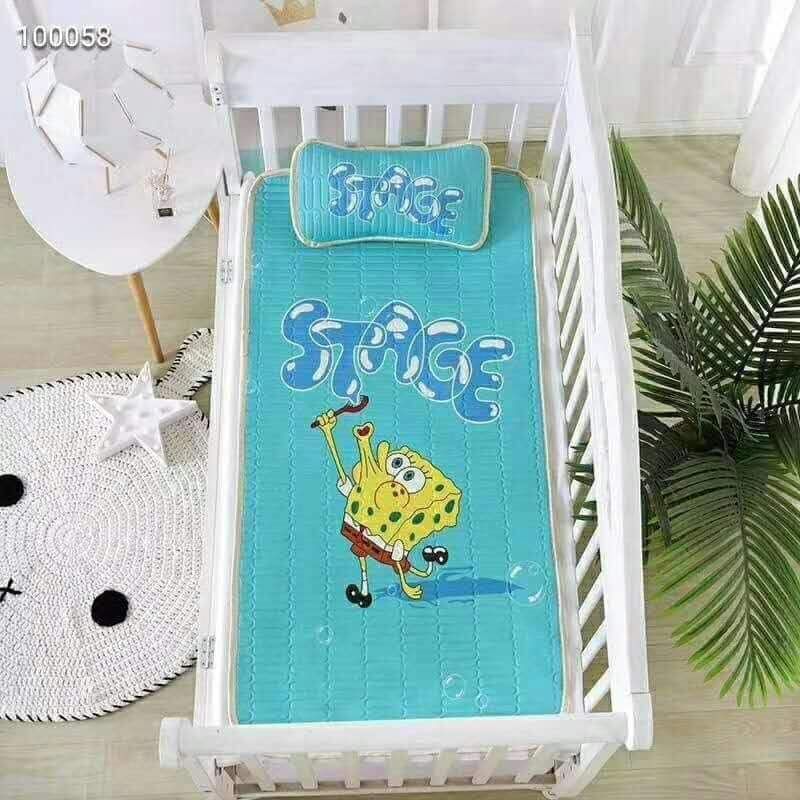 CHIẾU CAO SU NON KÈM VỎ GỐI CHO BÉ