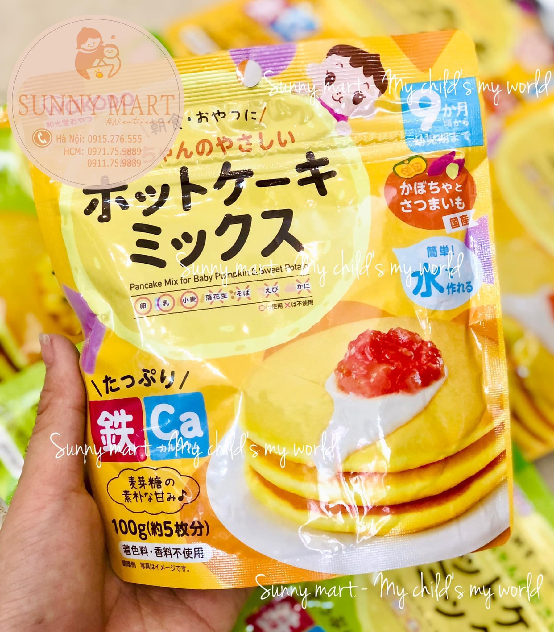 BỘT LÀM BÁNH PANCAKE WAKODO 9m+