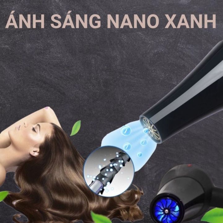 Máy sấy tóc 2 chiều nóng lạnh công suất 3500W, Công nghệ Nano bảo vệ tóc hư tổn, Máy sấy tóc công suất cao, Máy sấy tóc du lịch
