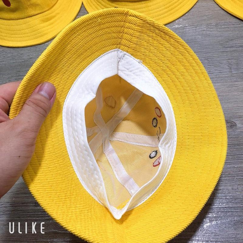Mũ pikachu vành rộng dễ thương cho bé