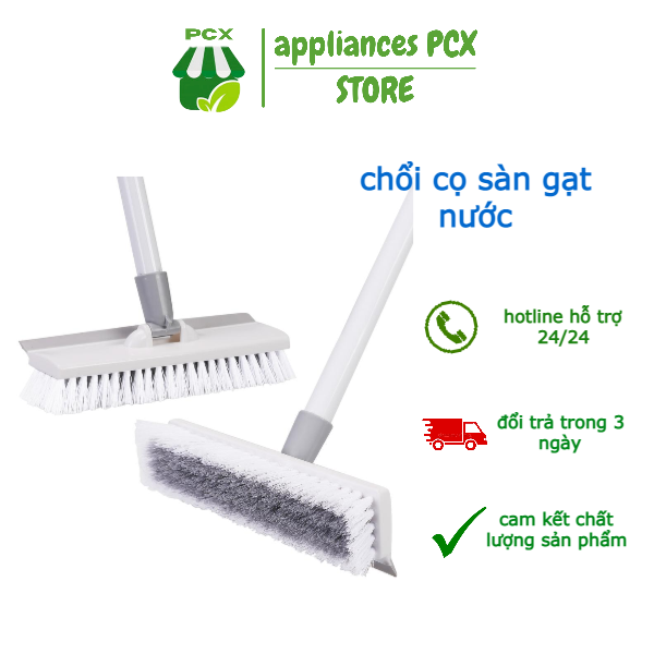 BÁO GIÁ Chổi Cọ Sàn | Shopee Lazada Sendo Tiki mới nhất 36 chổi cọ sàn kết hợp cây gạt nước cán dài - cây cọ rửa nhà tắm 2 đầu xoay 180 độ dễ dàng điều chỉnh độ dài