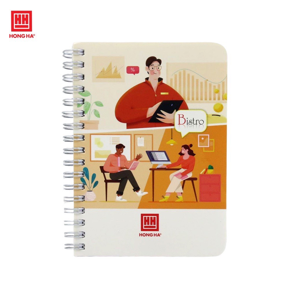 Sổ Lò Xo Dọc Bistro A6 200 Trang 2836 ( Hình Ngẫu Nhiên )