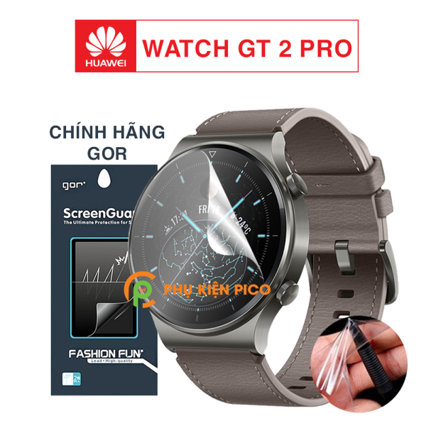 Dán màn hình Huawei GT 2 Pro chính hãng Gor chống trầy xước đồng hồ - Dán dẻo Huawei Watch GT 2 Pro