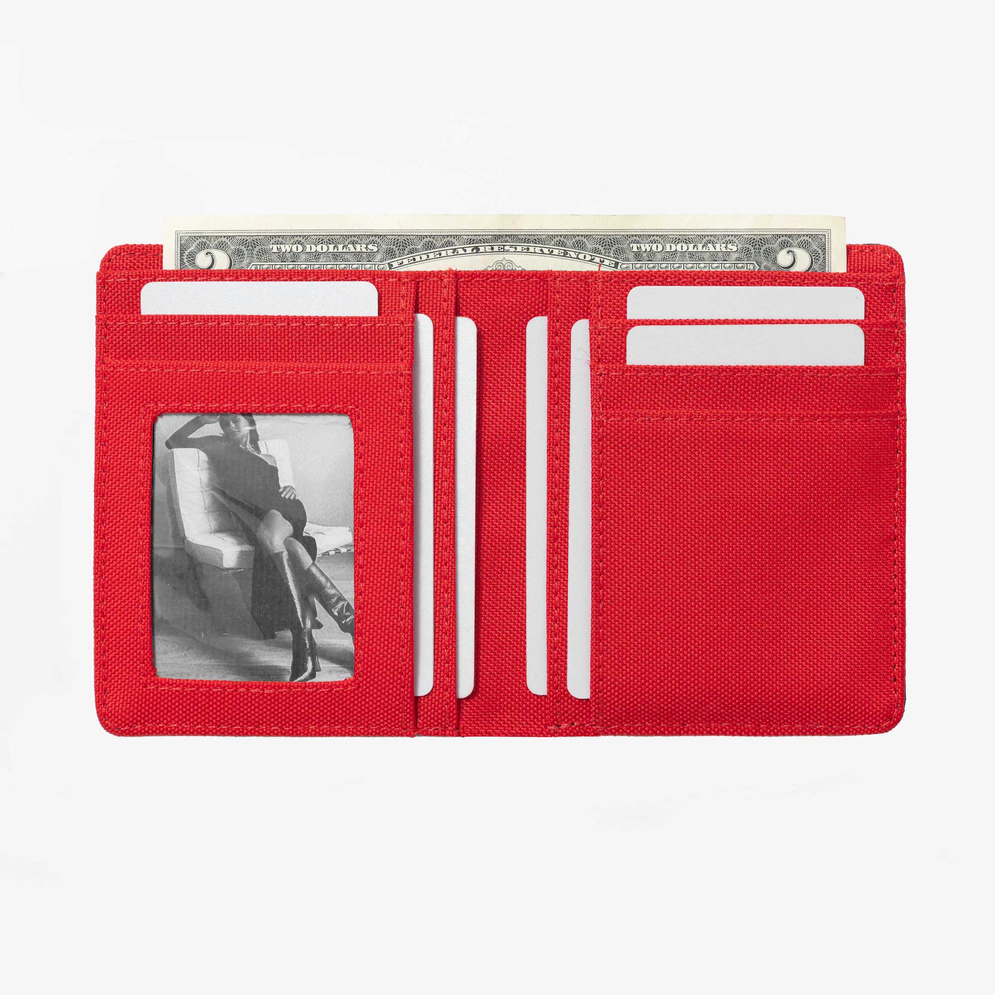 Ví Vải DIM Basic Wallet 2 - Đứng (Thiết Kế Gập Đôi, Đựng 8 - 10 Thẻ, Vừa CMND - GTX)