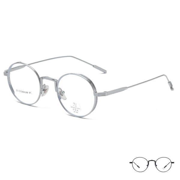 New Retro Titanium Glasses Anti Blue Light Glasses Square Round PC Lens Eyewear Eye Protection Optical Glasses for Men and Women