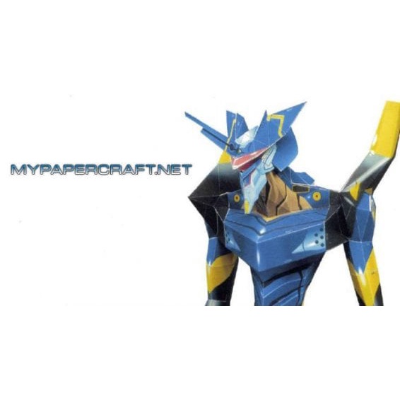 Mô hình giấy 3D mô hình đồ chơi lắp ráp thủ công Evangelion Mark.06