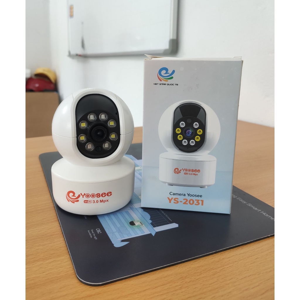 Yoosee YS-2031 IP Camera , 1080P , 360 Degree Beardless Rotation, (Camera 2.0Mpx - Logo printed 3.0Mpx)