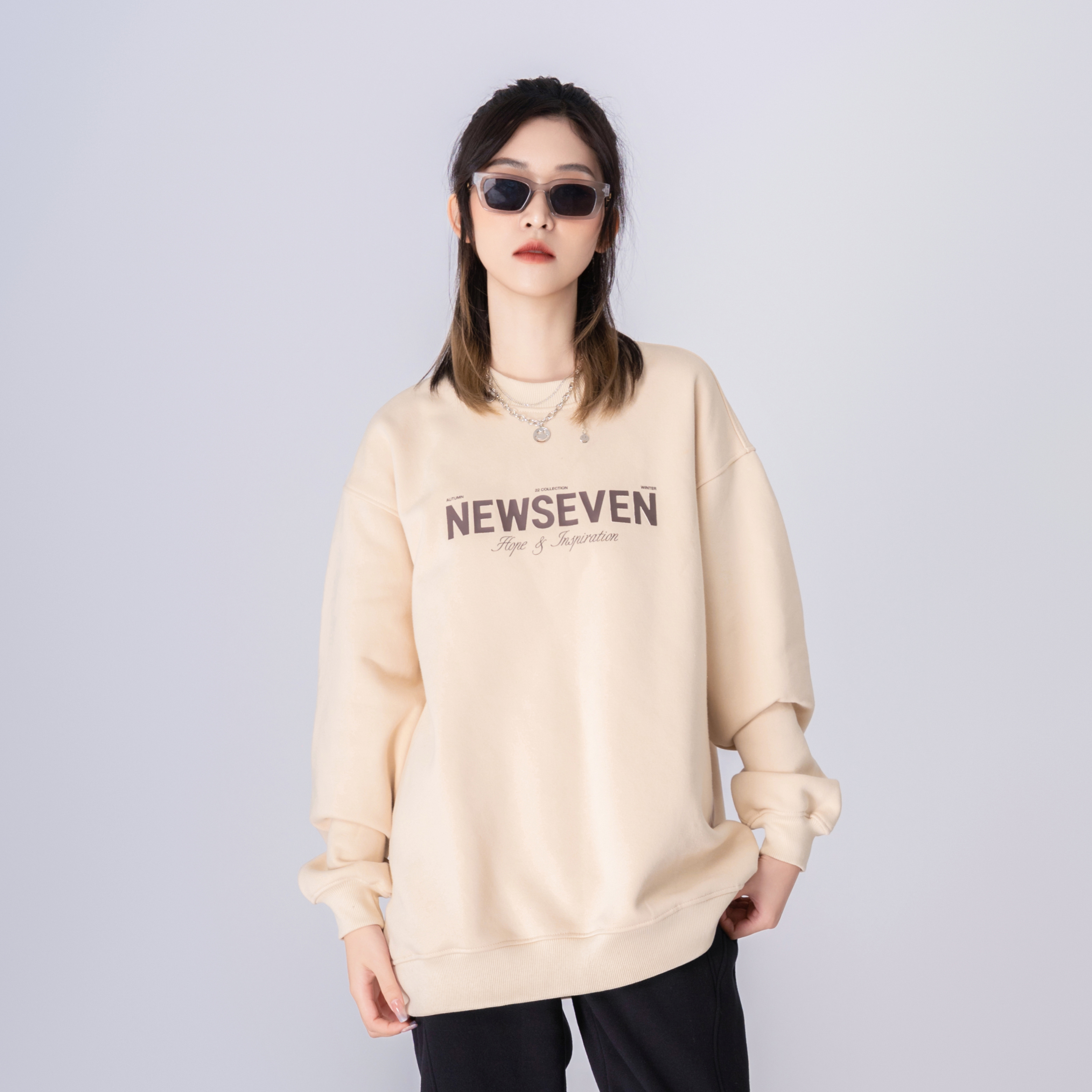 Áo Sweater NEWSEVEN Signature Basic