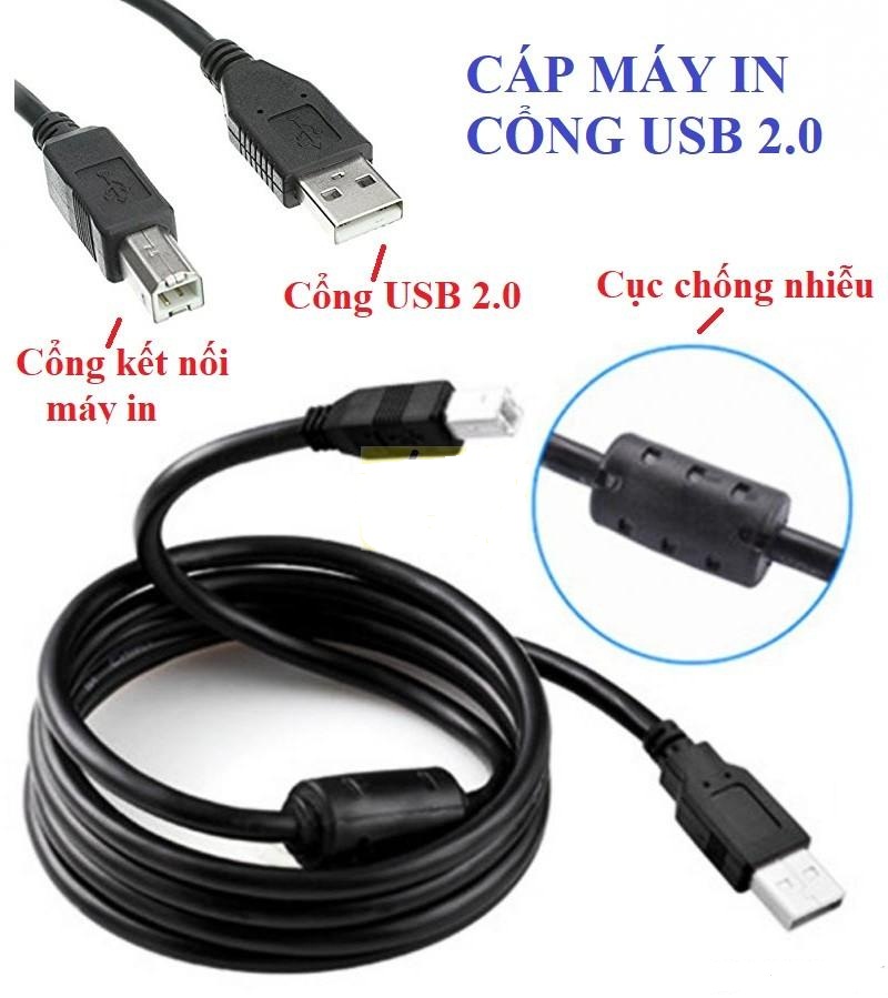 Cáp Máy In Dây Dài 3M Chống Nhiễu Tốt