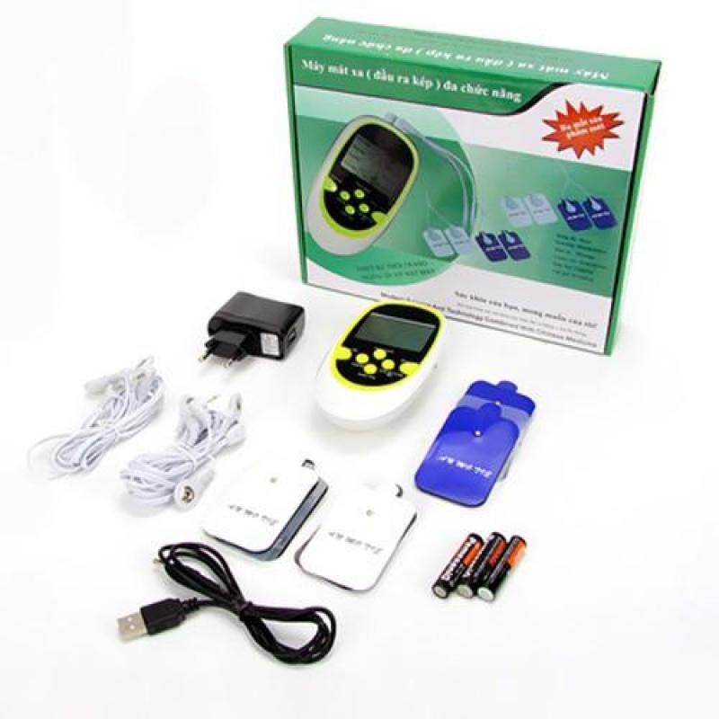 Máy massage trị liệu 8 miếng dán đầu ra kép đa chức năng Máy Massage Xung Điện Trị Liệu 8 Miếng Dán-Cam kết hàng đúng như hình và mô tả| Bảo hành uy tín bởi shop/TIENTHUNG