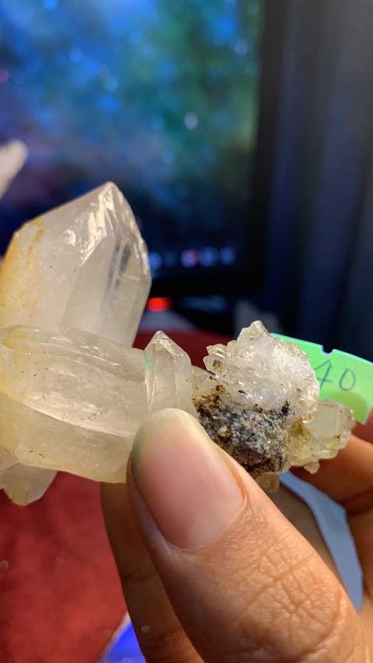 Đá thạch Anh vàng Citrine thanh tẩy thiền định tarot cực mạnh Clear Quartz Natural 440