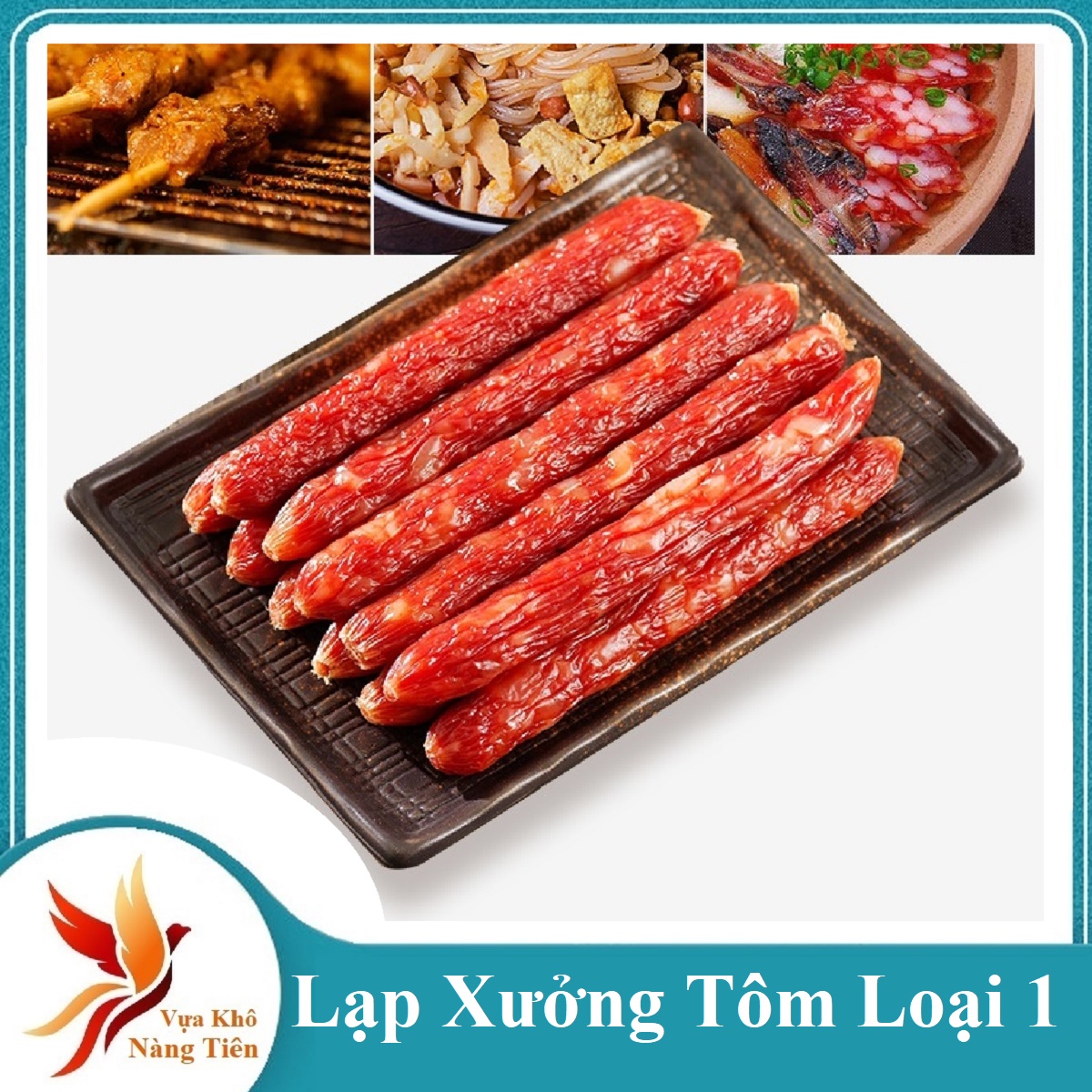 LẠP XƯỞNG TÔM -lạp xưởng tôm mới lạ, vị thanh ăn không bao giờ ngán