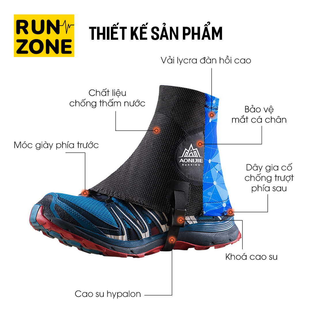 Xà Cạp Đi Rừng Gaiter Che Cổ Giày Aonijie E941-RunZone