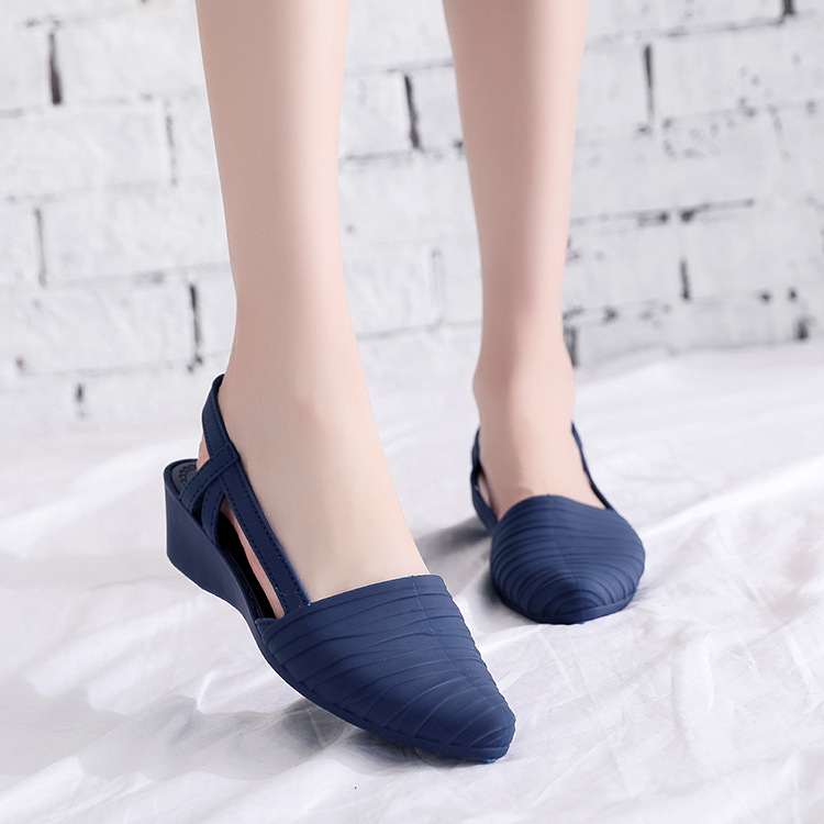 Giầy nhựa nữ đi mưa thời trang công sở