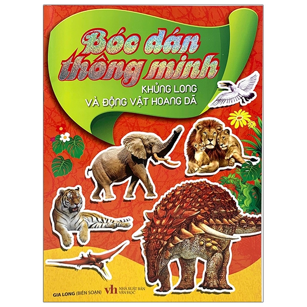 Fahasa - bóc dán thông minh - khủng long và động vật hoang dã
