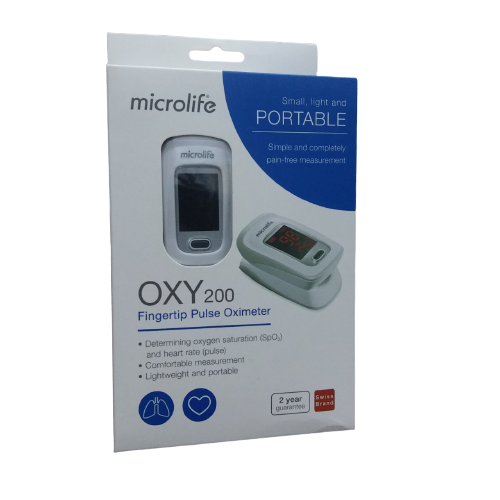 Máy Đo Nồng Độ Oxy Máu & Nhịp Tim Microlife OXY 200