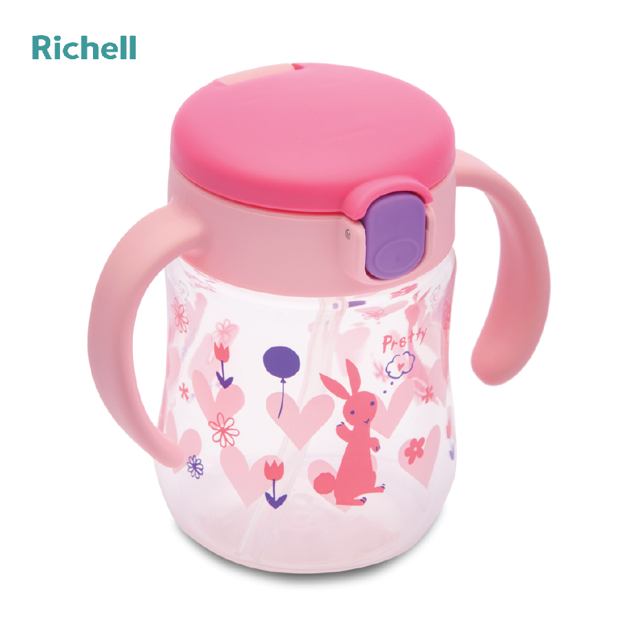 CỐC ỐNG HÚT T.L.I RICHELL (HỒNG)