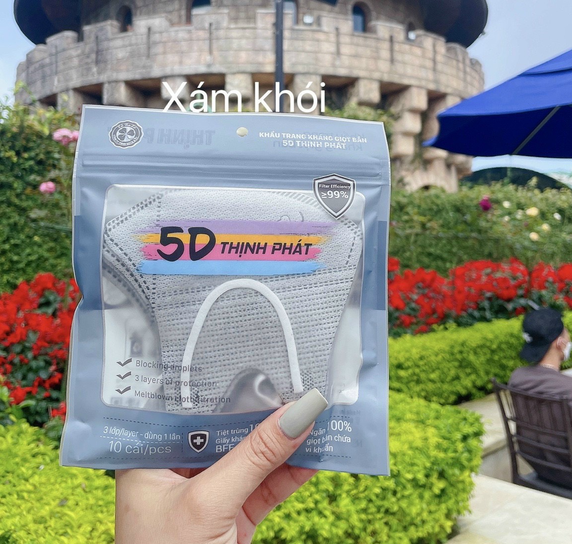 ] Thùng 100 chiếc khẩu trang 5D mask Thịnh Phát hàng chính hãng có kháng khuẩn