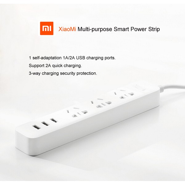 Ổ Cắm Thông Minh XIAOMI Power Strip 3 Cổng USB