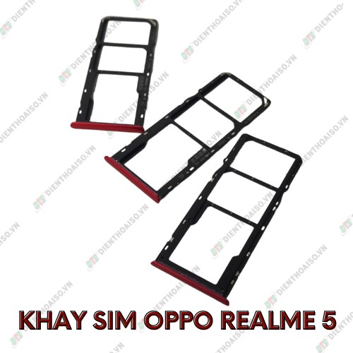 SIM tray Oppo realme 5 đỏ
