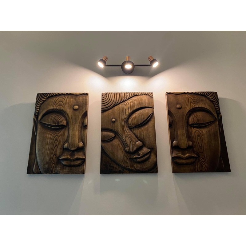 Phù điêu Phật/Tranh gỗ diện phật Decor/ trang trí