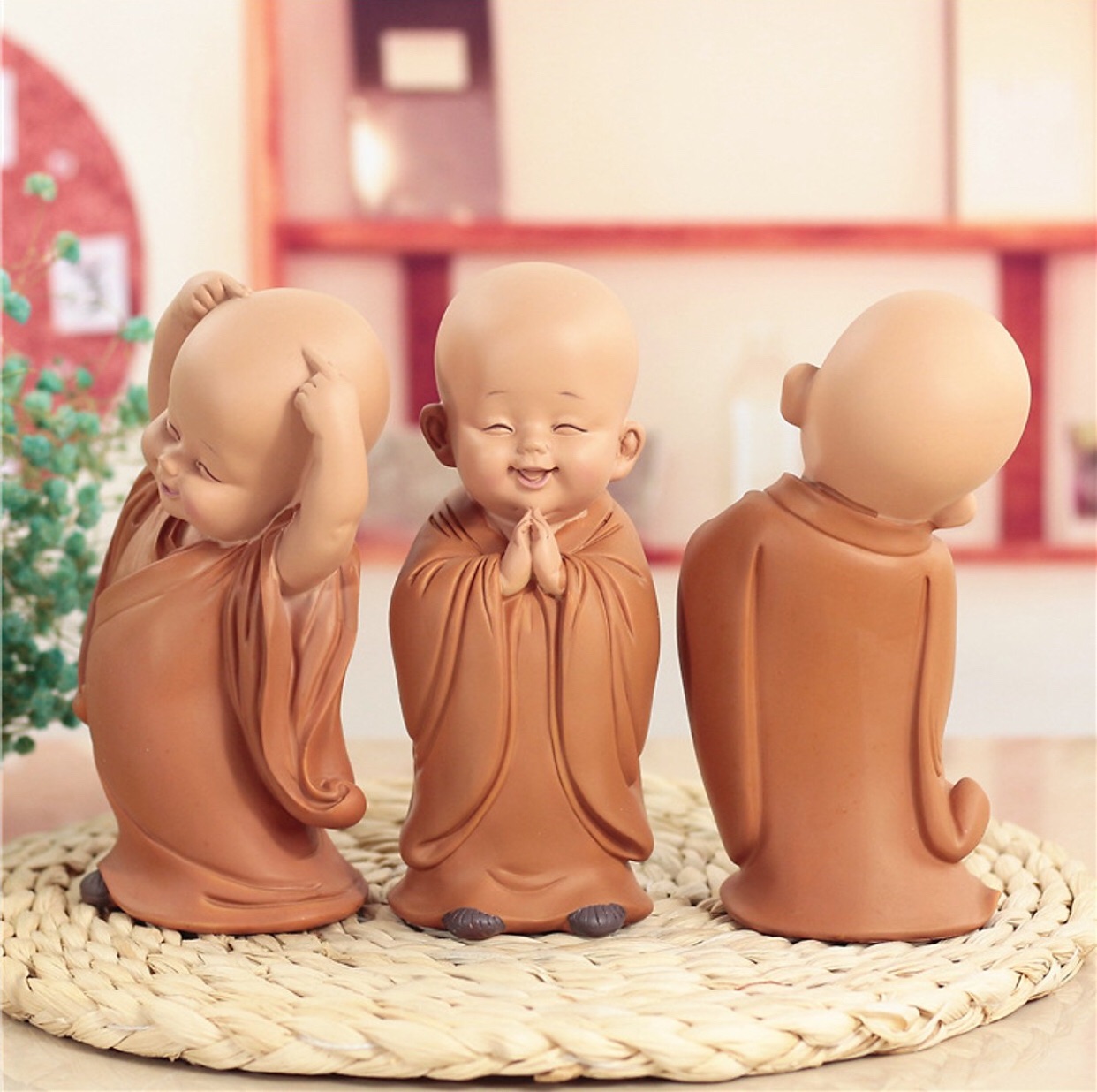 Bộ 3 chú tiểu vàng 16,5cm