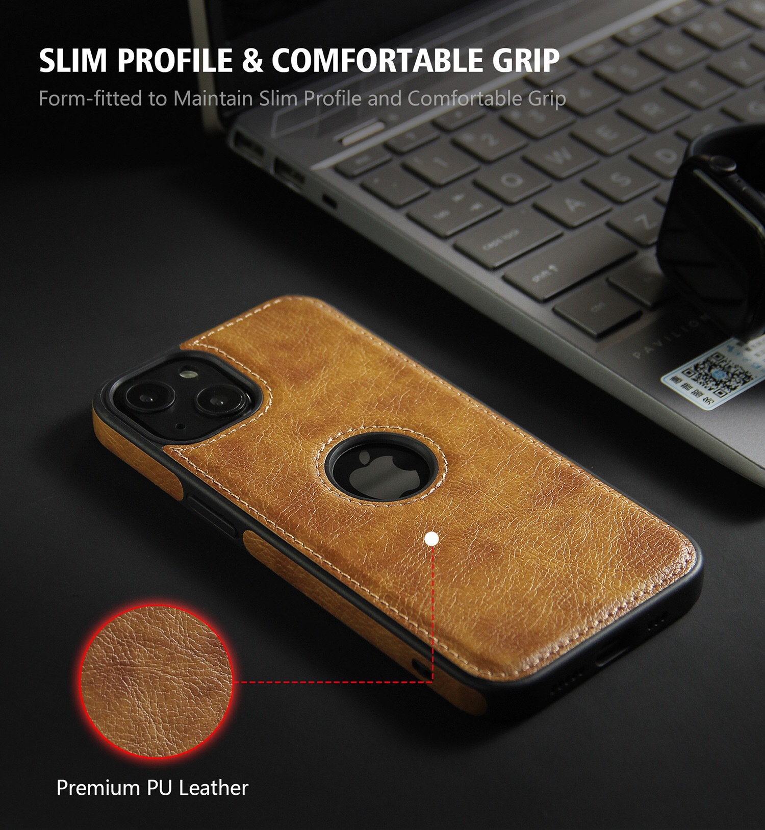 Ốp da cao cấp dành cho iPhone 13 / 13 Pro / 13 Pro Max / 13 Mini