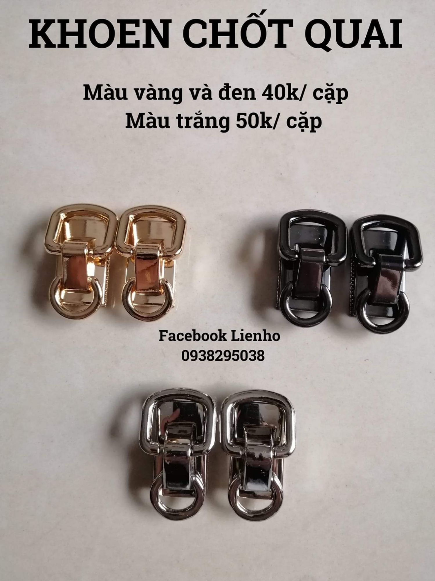 Khoen chốt quai túi xách