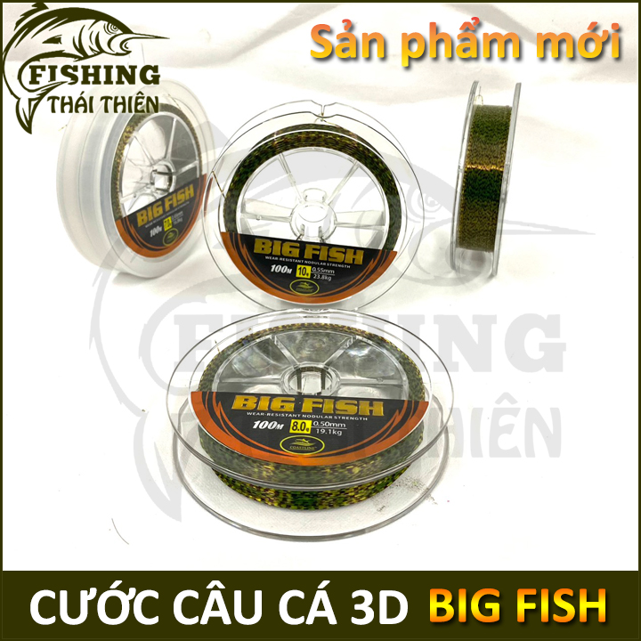 [HCM]Cước câu cá Coastline Big Fish 3D cuộn 100m