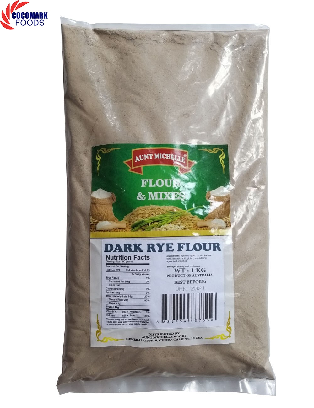 Bột Lúa Mì Đen Dark Rye Flour 1 kg
